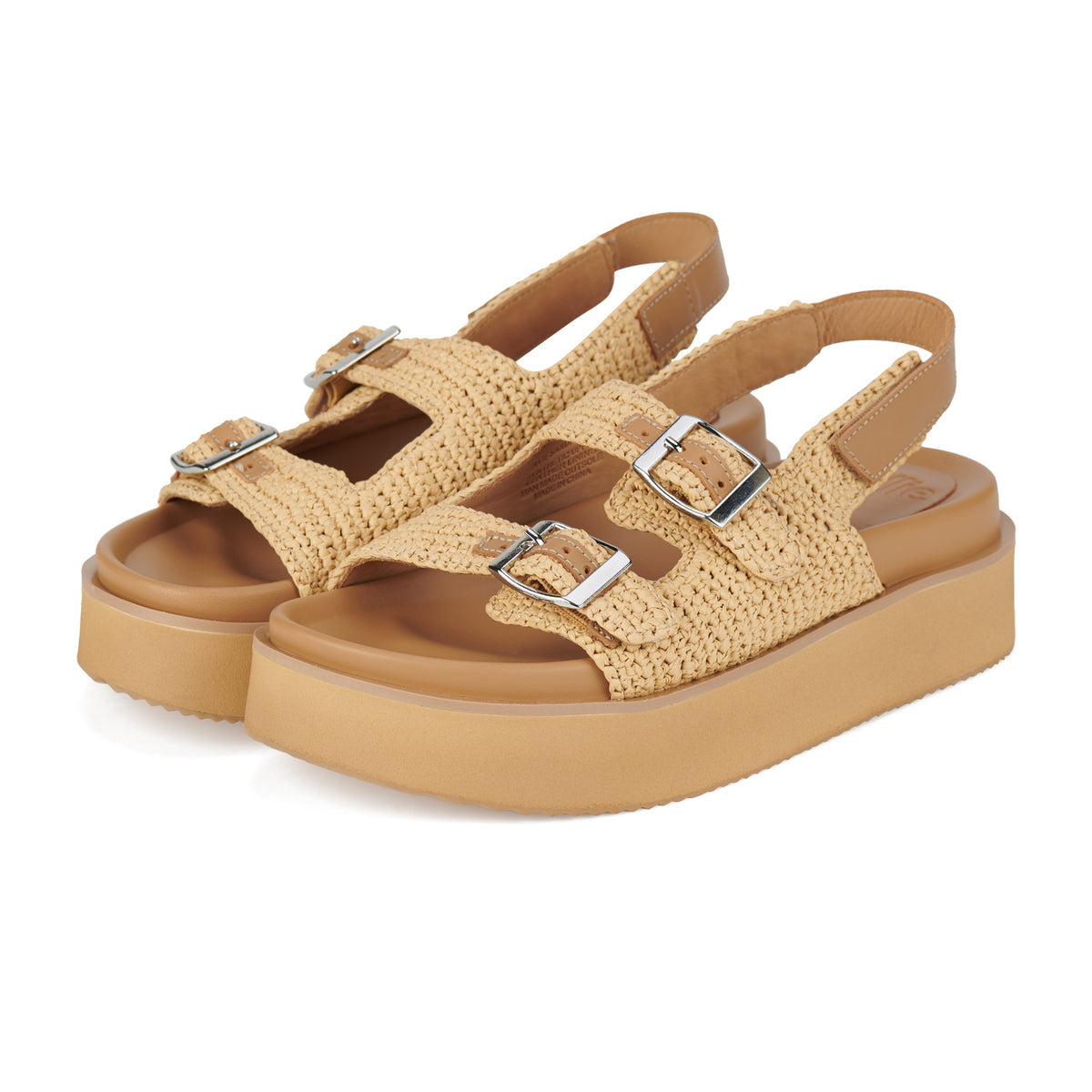 Rollie nation tan raffia sandal - Ace Sandal Weave All Tan by Rollie