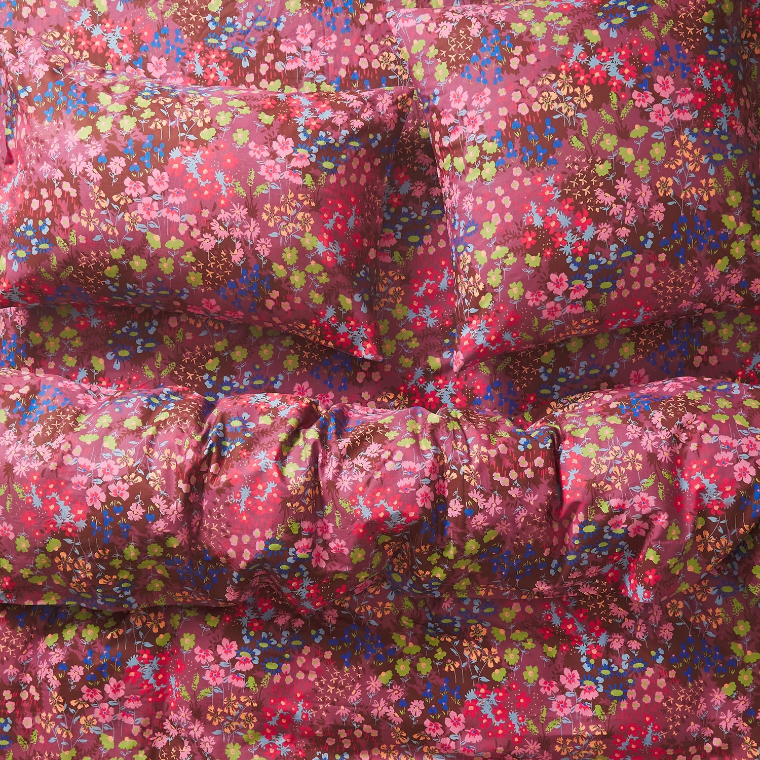 Aisha Cotton Flat Sheet Plumberry by Sage & Clare