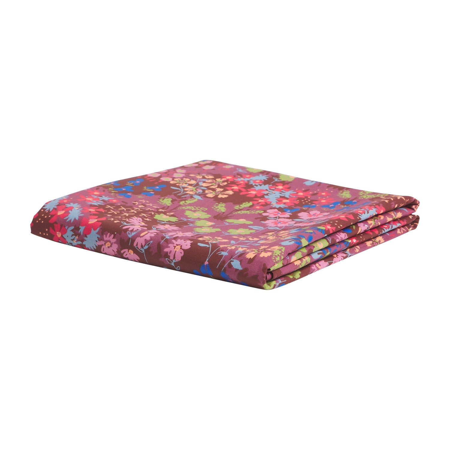 Aisha Cotton Flat Sheet Plumberry by Sage & Clare