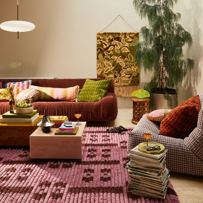 Green & Cream woven wall hanging by Sage & Clare