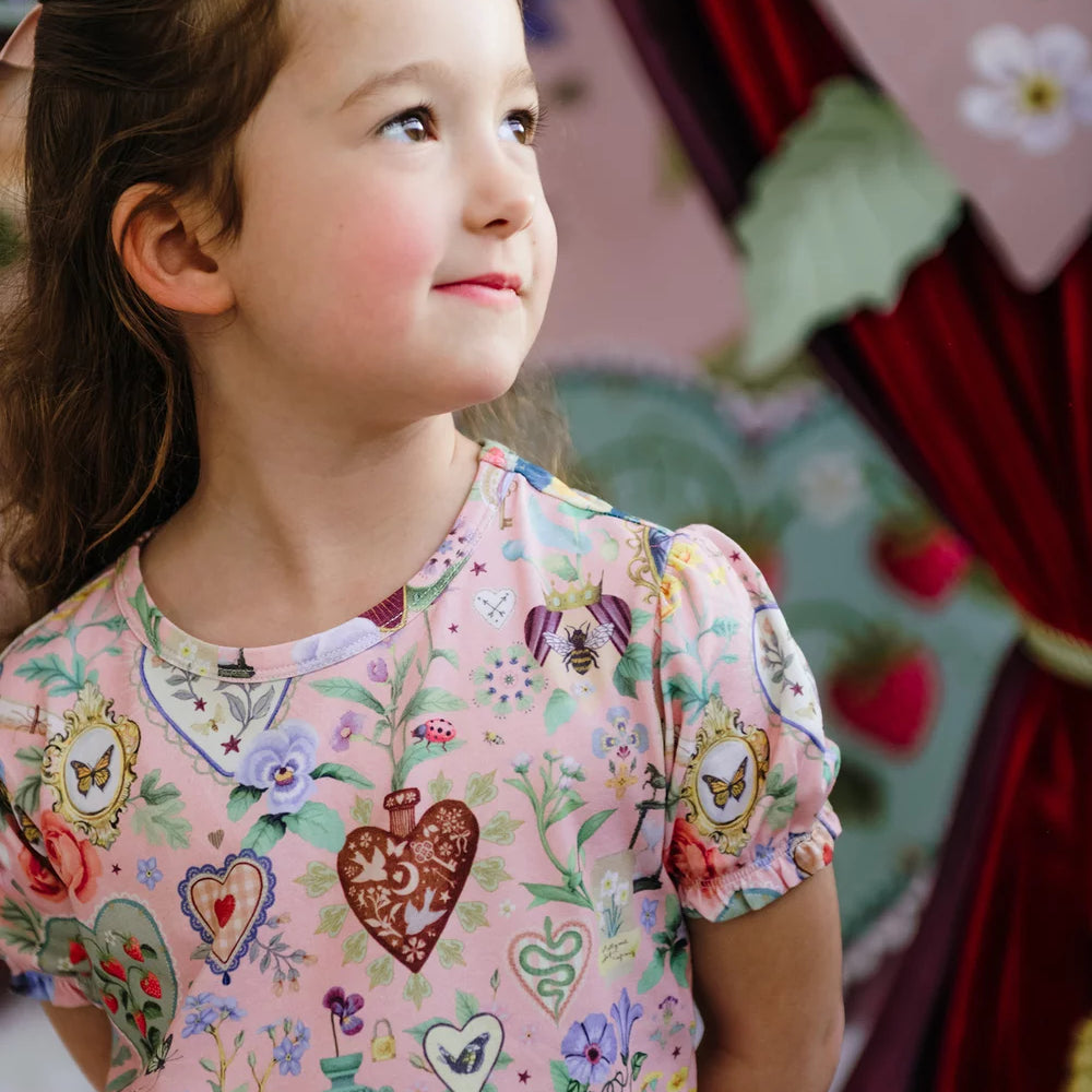 All My Hearts Plume Sleep Set in Parfait Pink by Fleur Harris