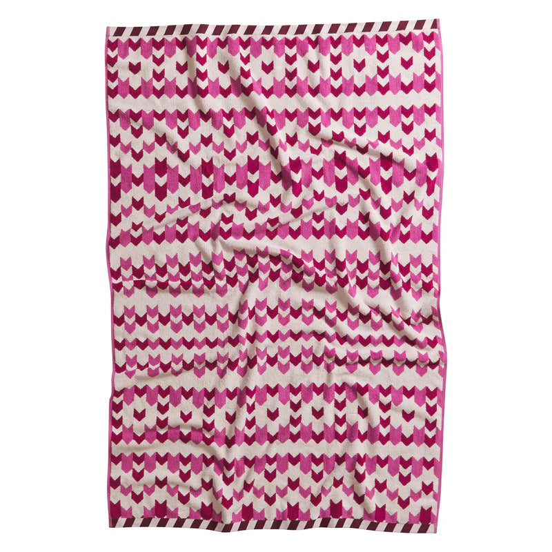 Arlette Bath Sheet Fuchsia by Sage and Clare