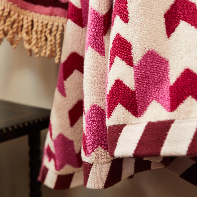 Arlette Bath Towel Fuchsia by Sage and Clare