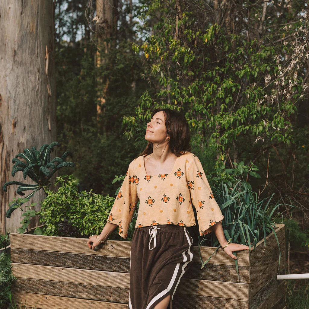 Atmosea terry smock top