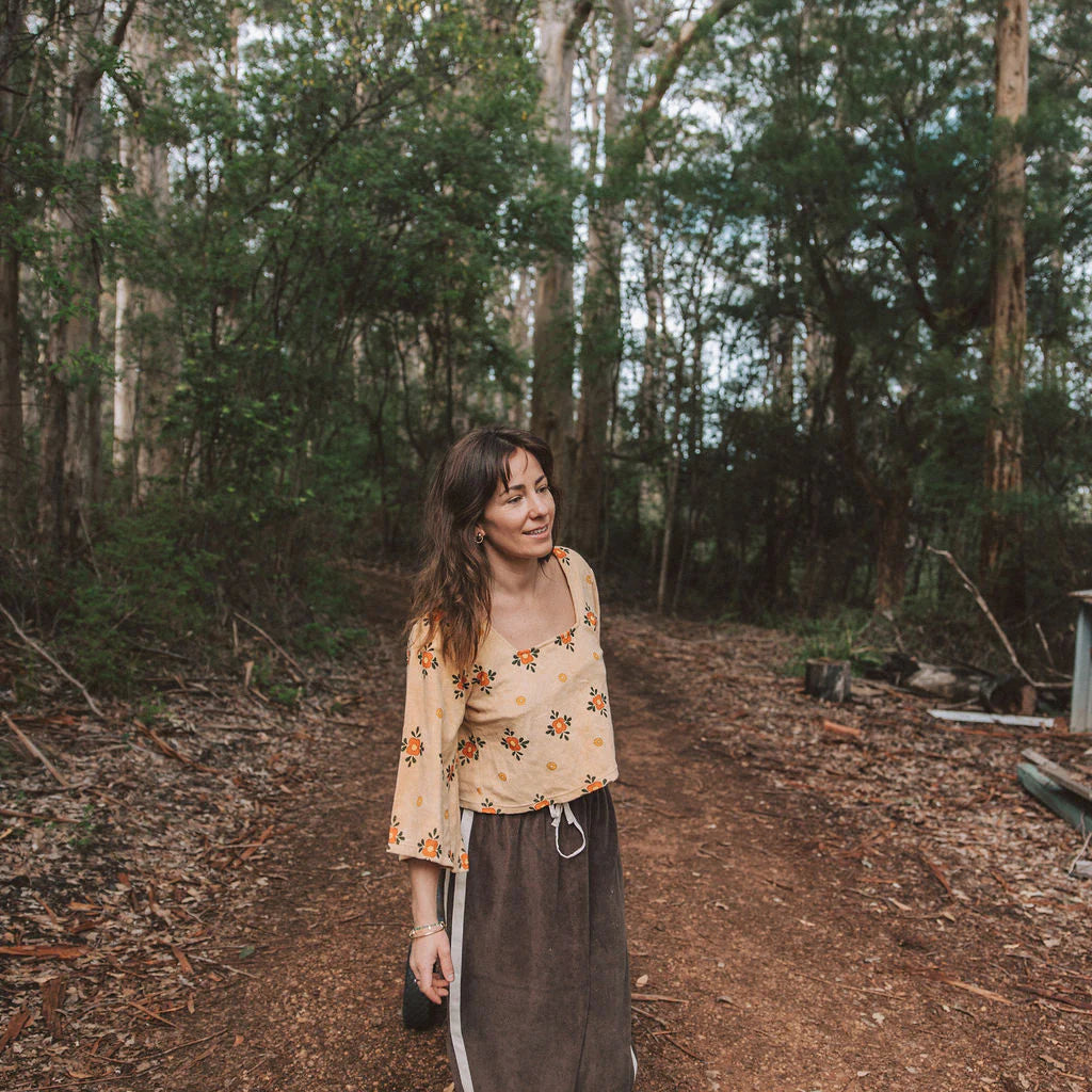 Atmosea terry smock in nasturtium