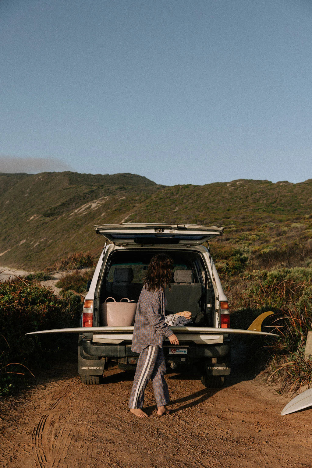 flannel flare pants by atmosea