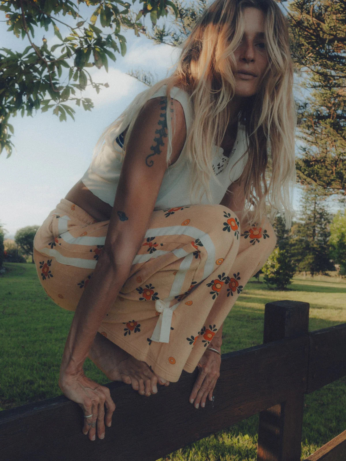 atmosea terry pant in orange