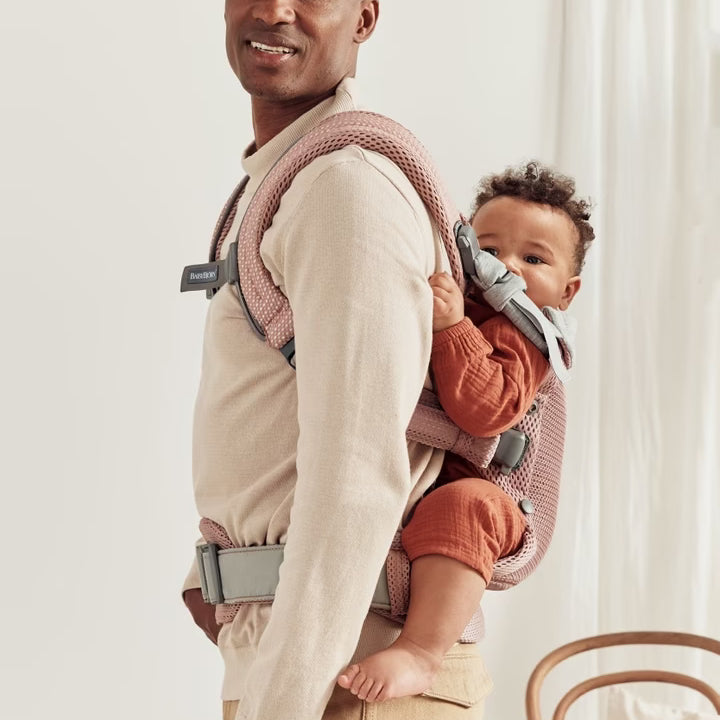 Very comfortable baby carrier - Baby Bjorn Baby Carrier Harmony 3D Dusty Pink