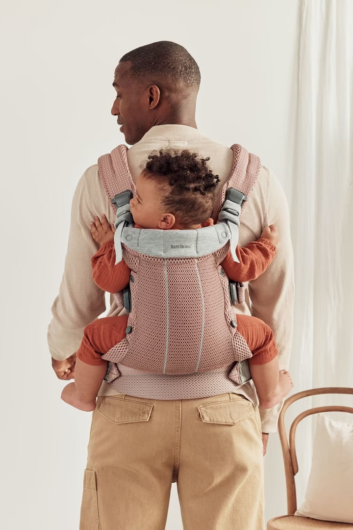 Baby Bjorn Baby Carrier Harmony 3D Dusty Pink stockist Noosa