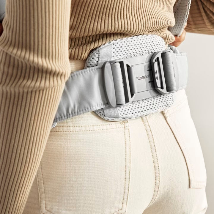 back strap support of Baby Bjorn Baby Carrier Harmony 3D Mesh Silver