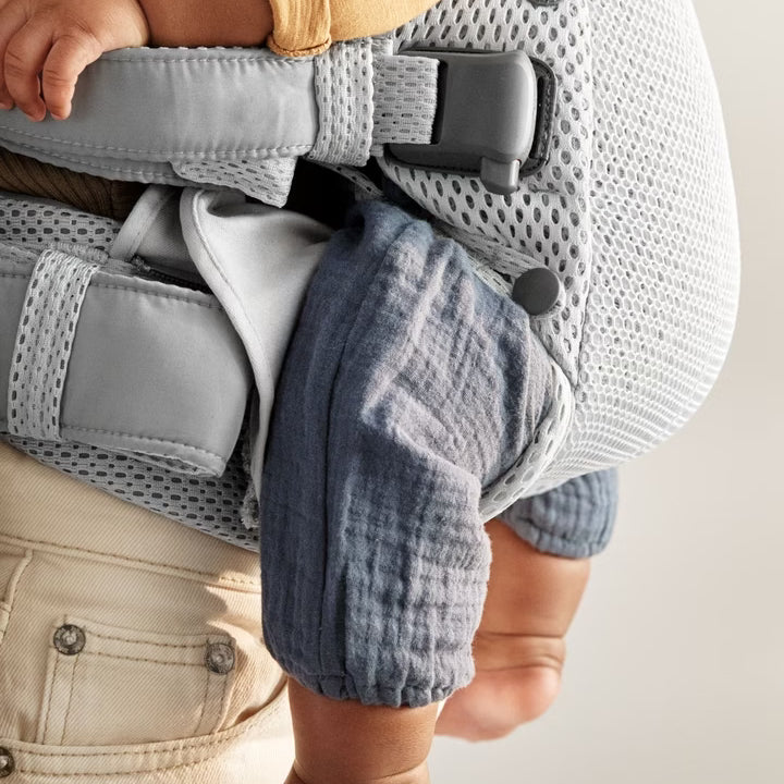 side details of Baby Bjorn Baby Carrier Harmony 3D Mesh Silver