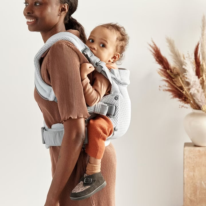 Baby Bjorn Baby Carrier Harmony 3D Mesh Silver stockist Noosa, Sunshine Coast