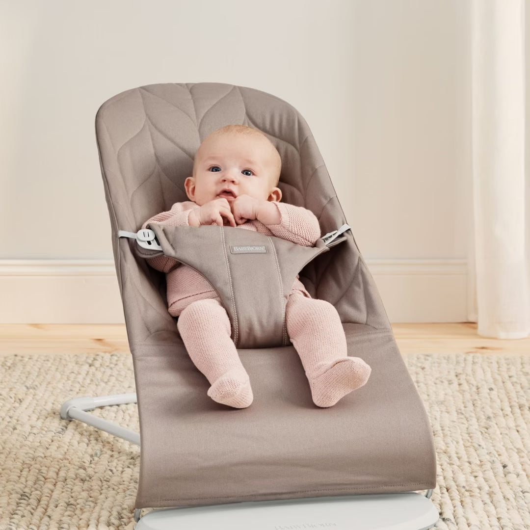 Baby Bjorn Bouncer Bliss Woven Petal Quilt Sand Gray