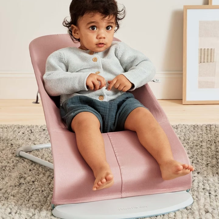 Baby Bjorn Bouncer Bliss Woven Petal Quilt Dusty Pink