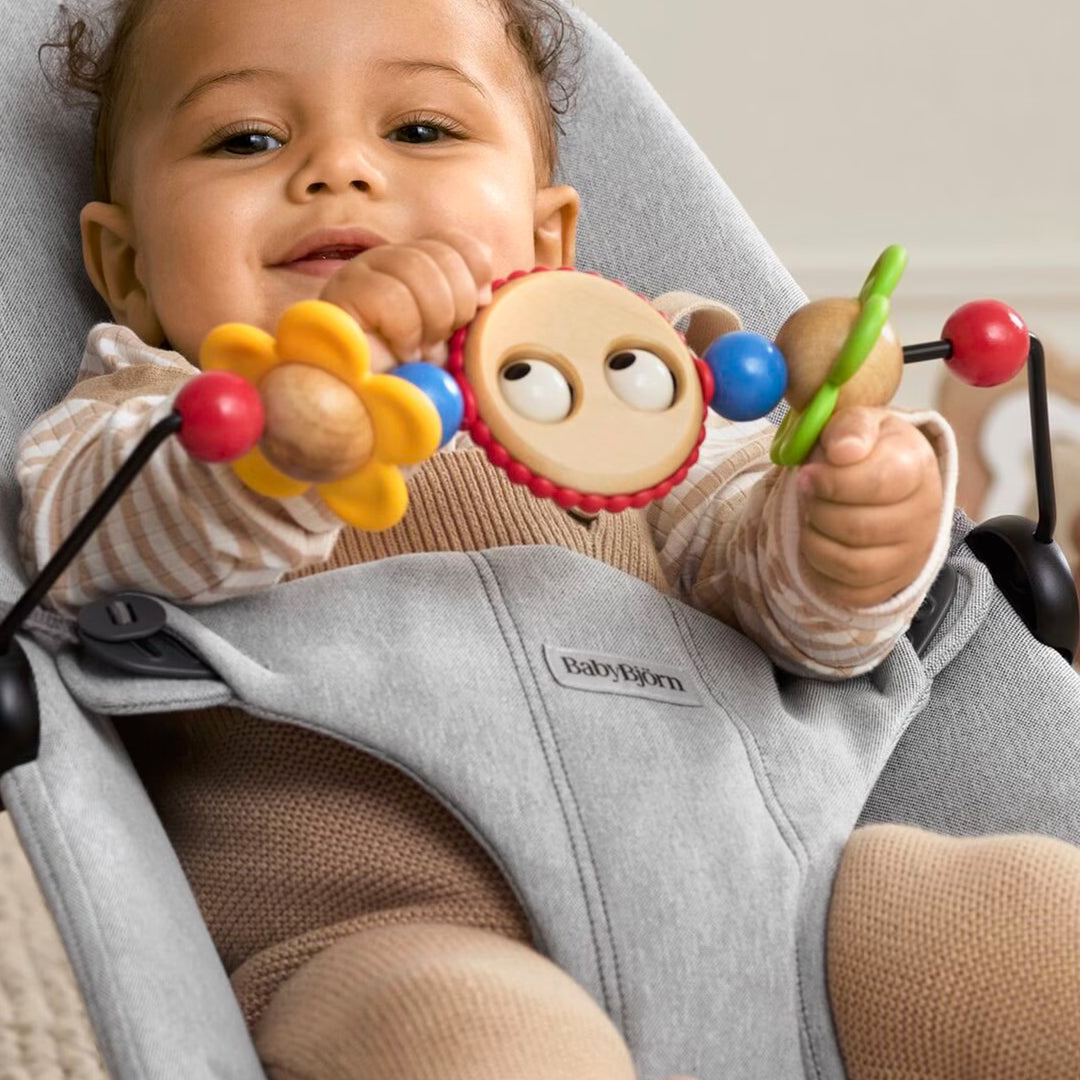 Baby Bjorn Toy for Bouncer – Googly Eyes bright colours