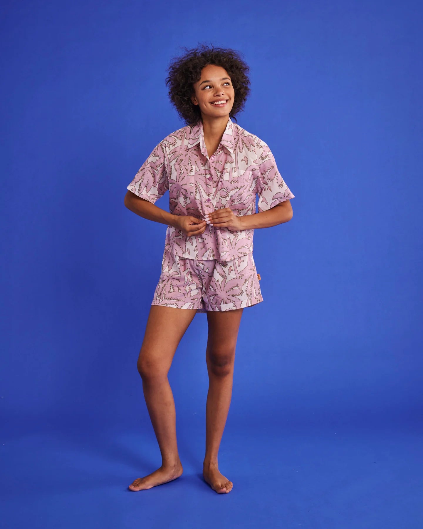 Balmy Palmy Pyjamas in organic cotton by Kip and Co