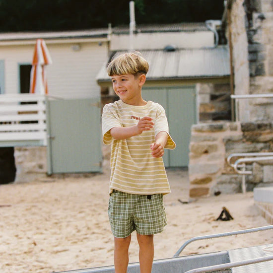 Banjo Short – Green Check by Juni