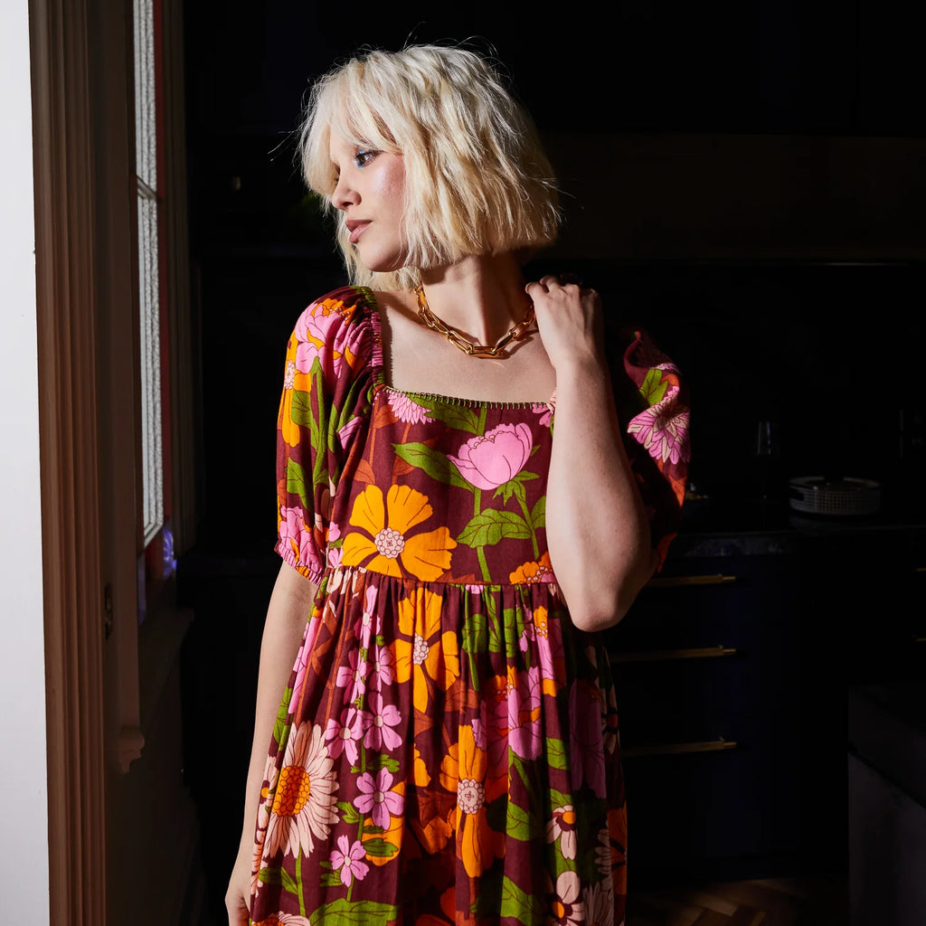 Benita Puff Sleeve Maxi Dress by Sage & Clare lifestyle photo