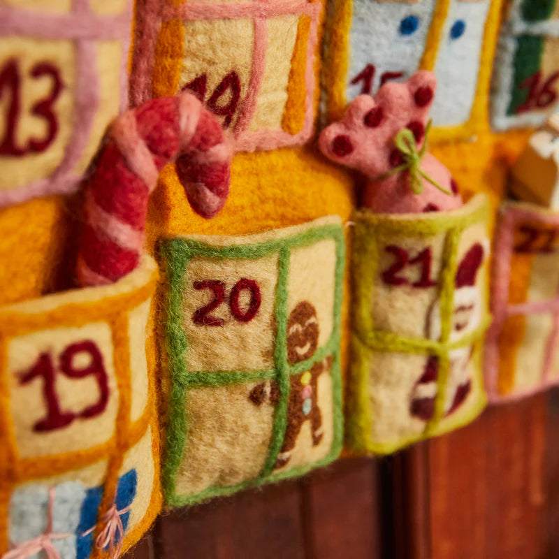 details of Bernet Felt Advent Calendar by Sage & Clare