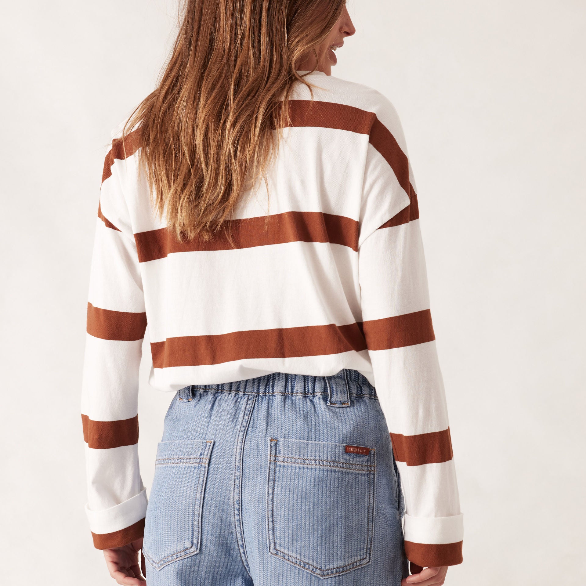 back view of Billie Pleat Front Short by Ceres Life