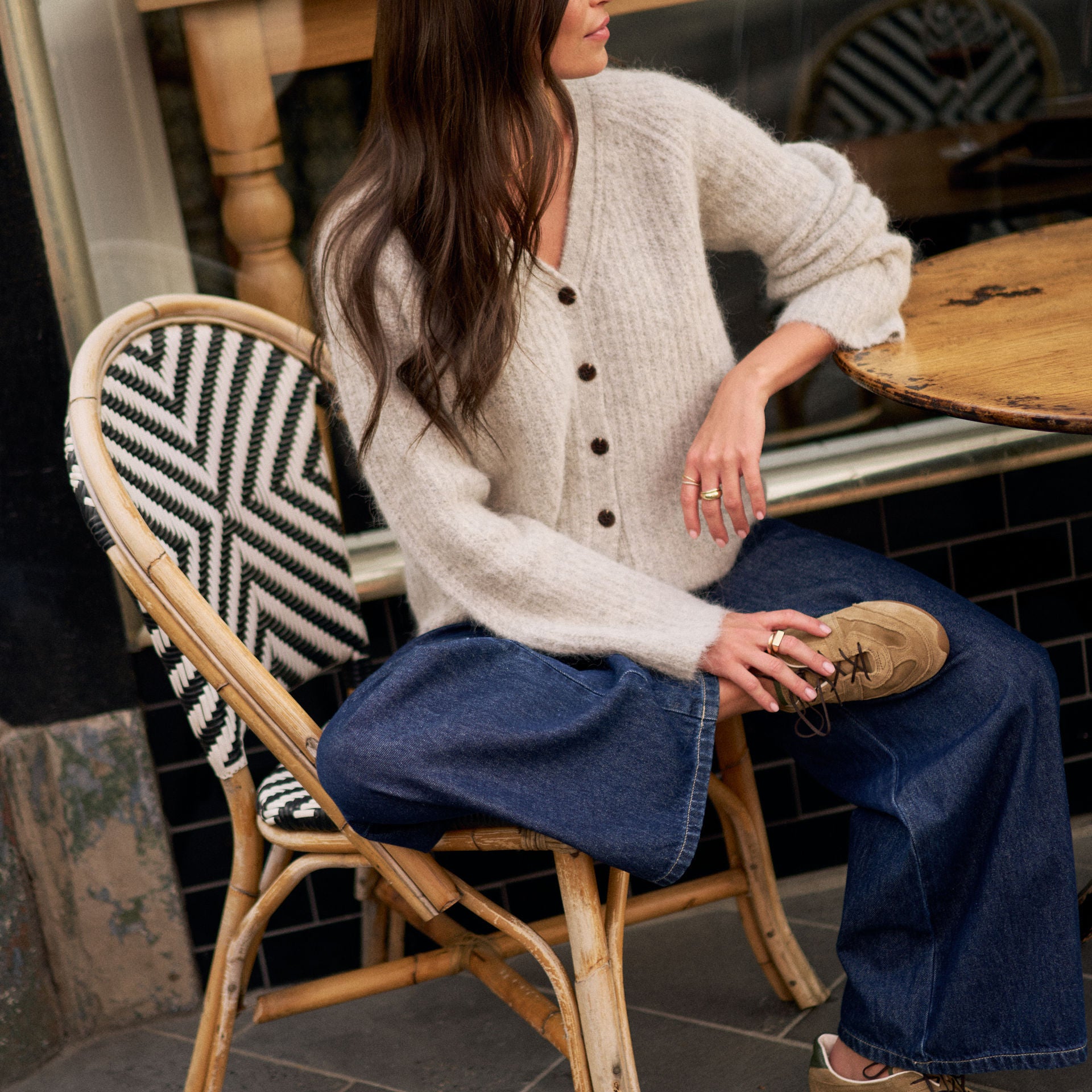 Birdie Lofty Cardi - grey colour by Ceres Life