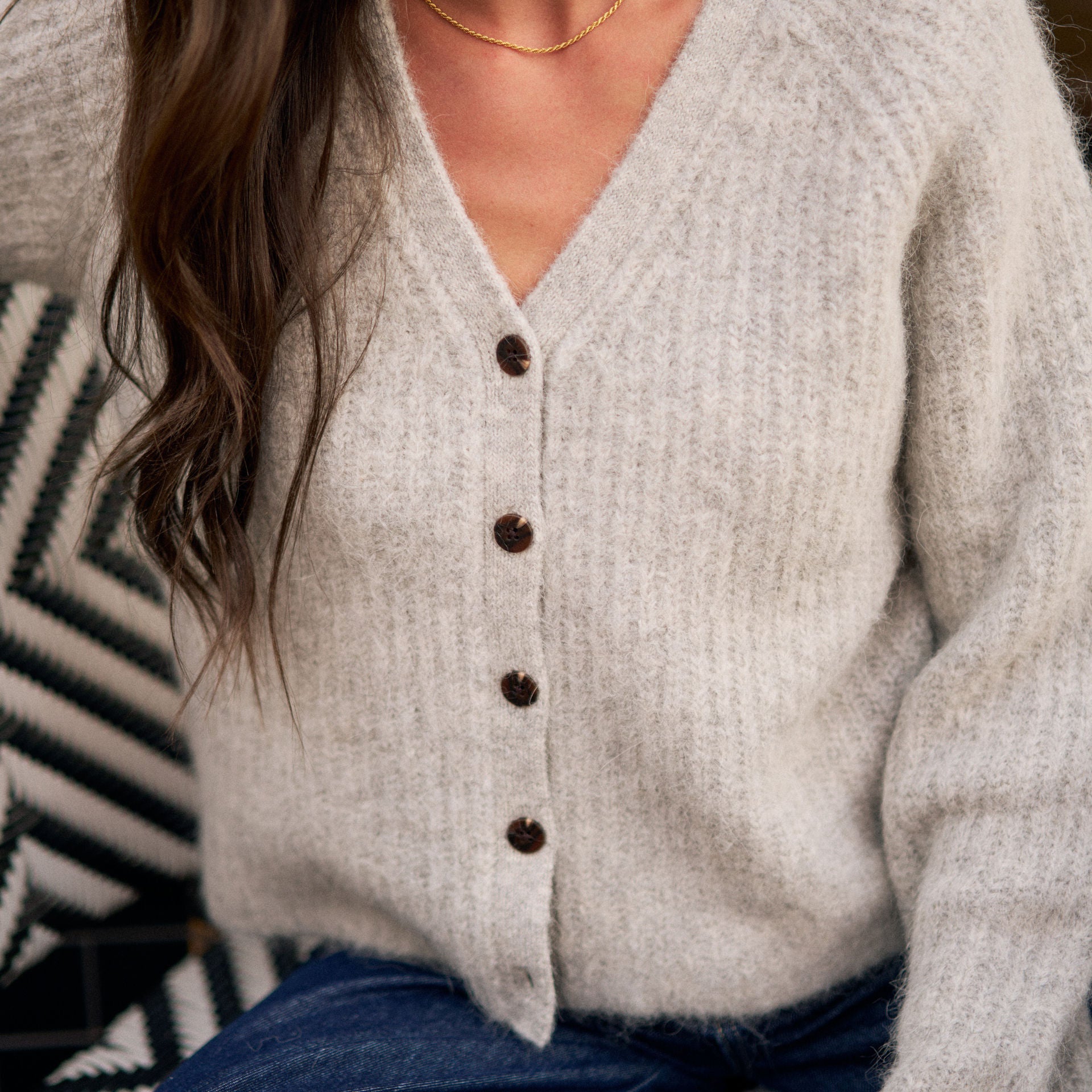 Birdie Lofty Cardi - Silver Marle by Ceres Life