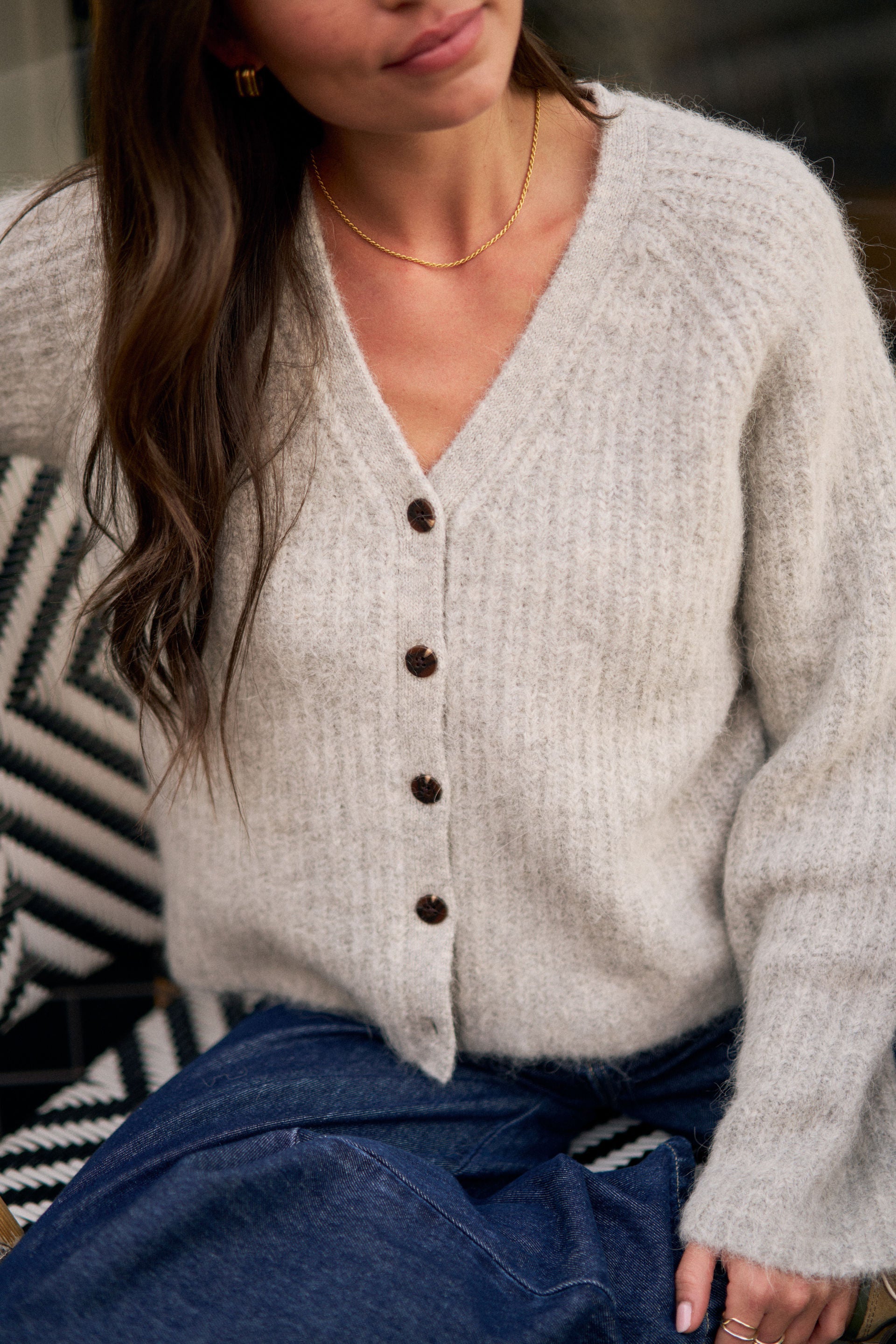 Birdie Lofty Cardi - Silver Marle by Ceres Life