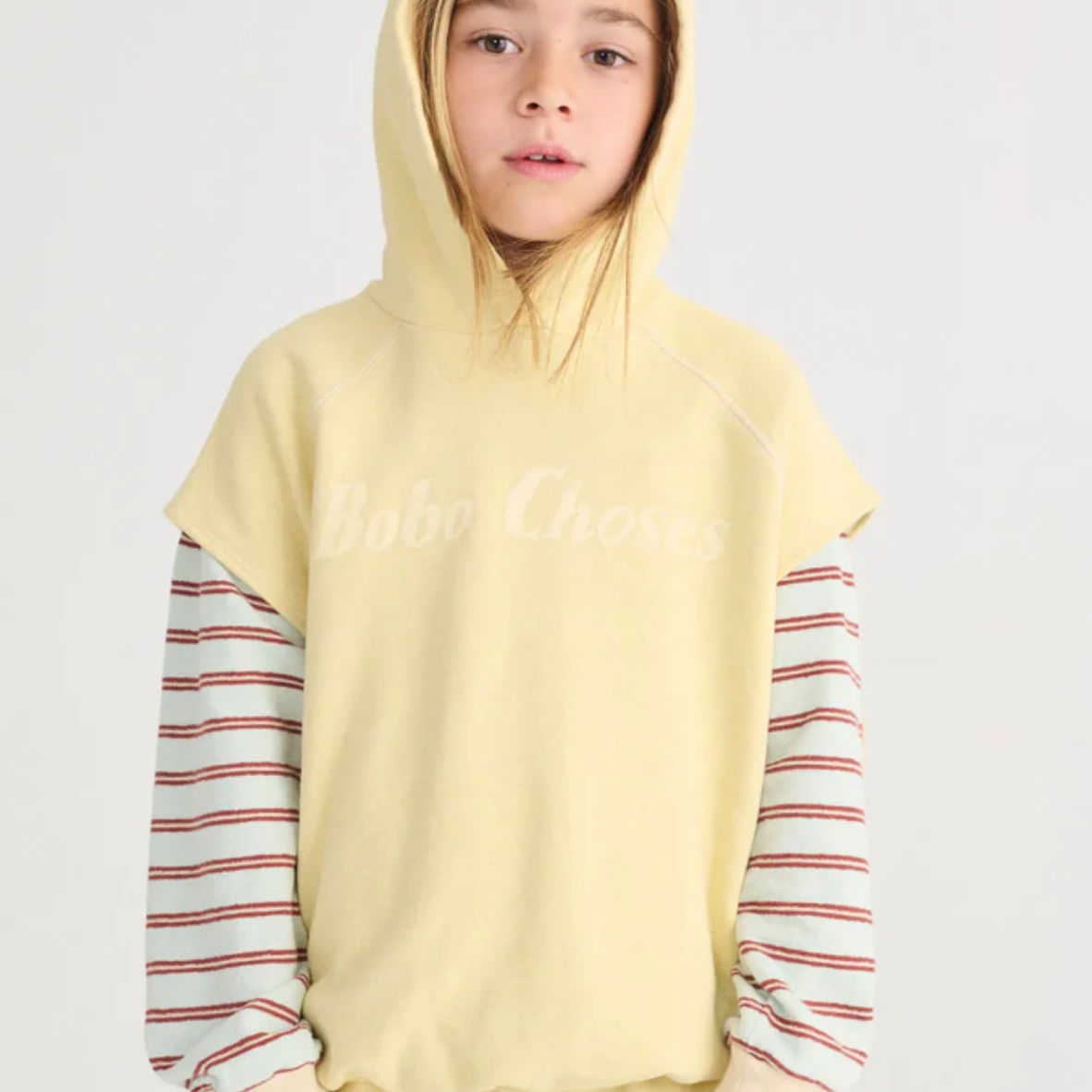 Bobo Choses Sleeveless Hoodie - Yellow | Bobo Choses