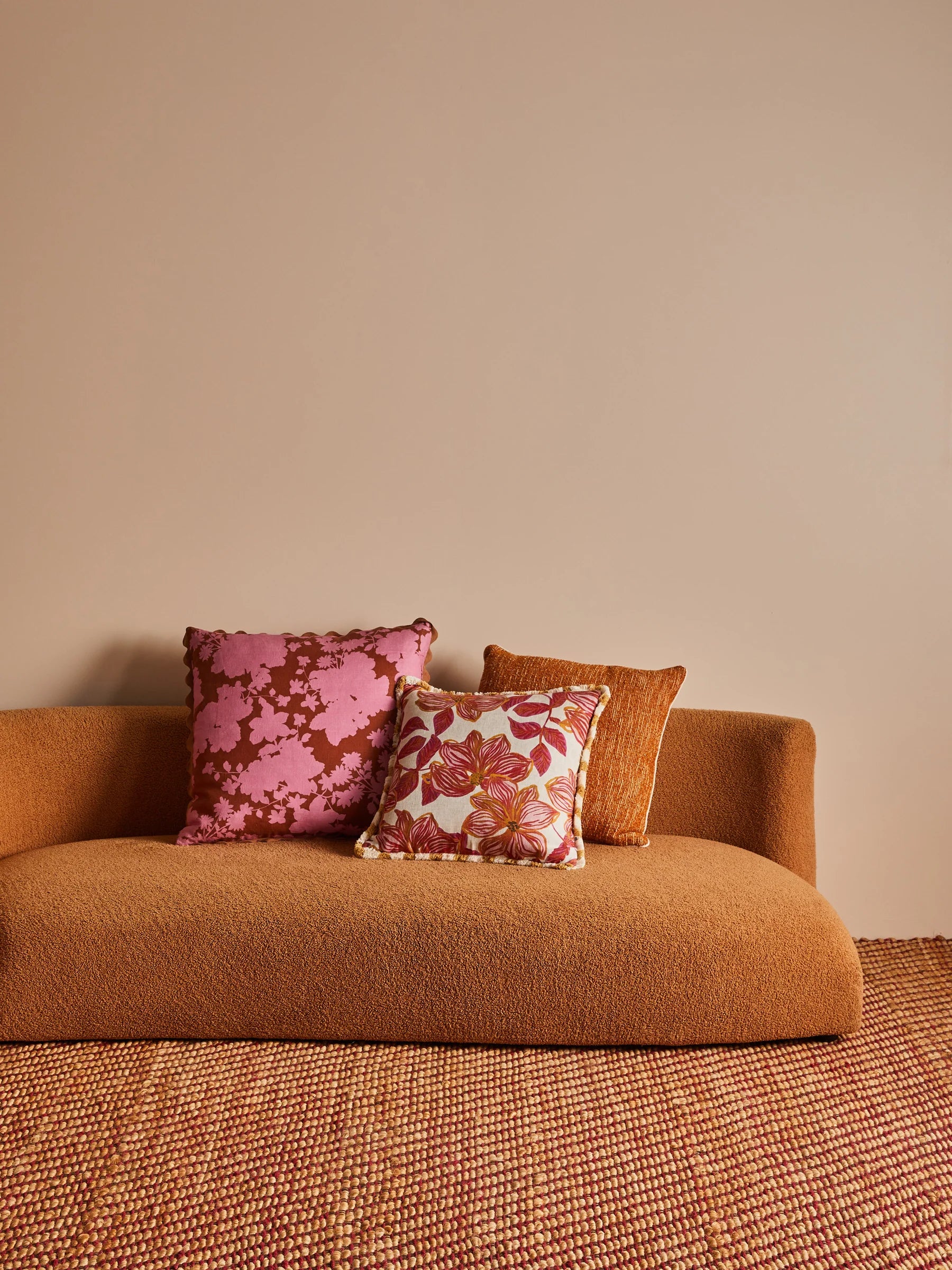 Bonnie and Neil pink cushion