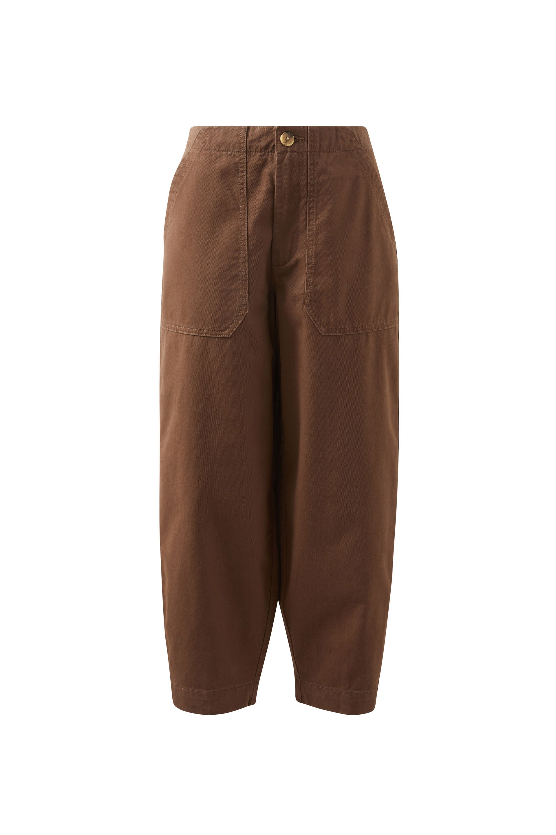 Brown barrel leg womens pants Weekender Pant Ceres Life