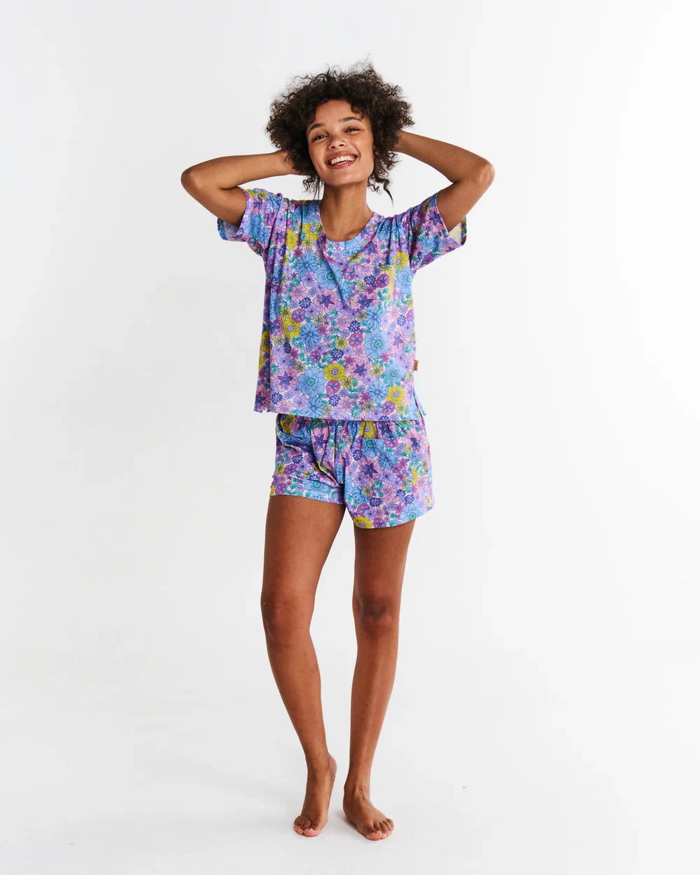 Bunch of fun pyjamas by Kip and Co made from organic cotton