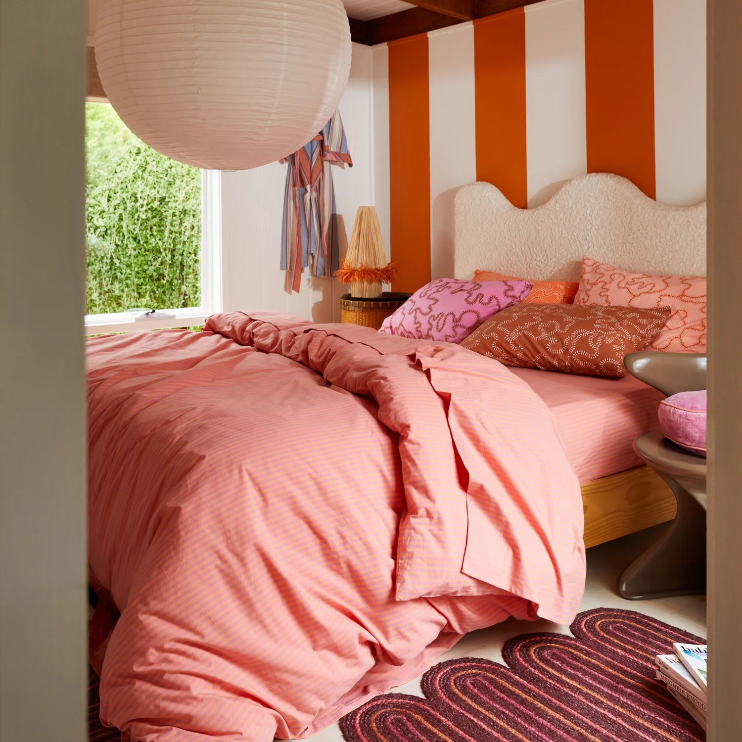 King size bound cotton quilt cover from sage and Clare