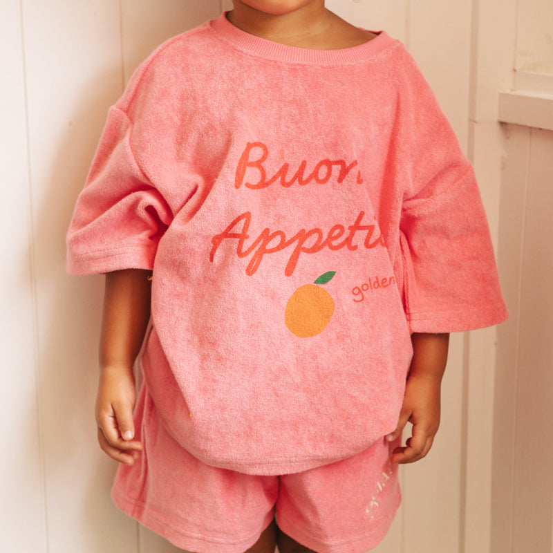 Buon Appetito T-shirt - Pink Icing | Golden Children