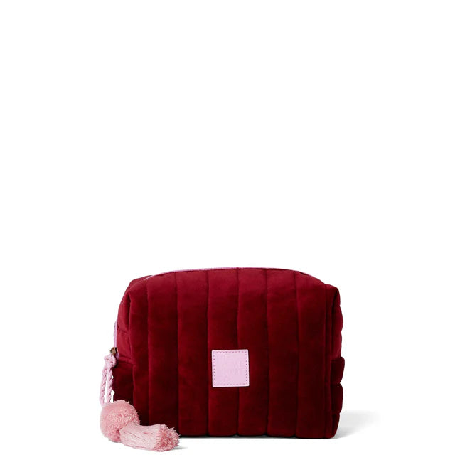 Burgundy cosmetic case the somewhere co