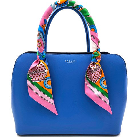 The Button Silk Twilly by Dark Hampton bag scarf