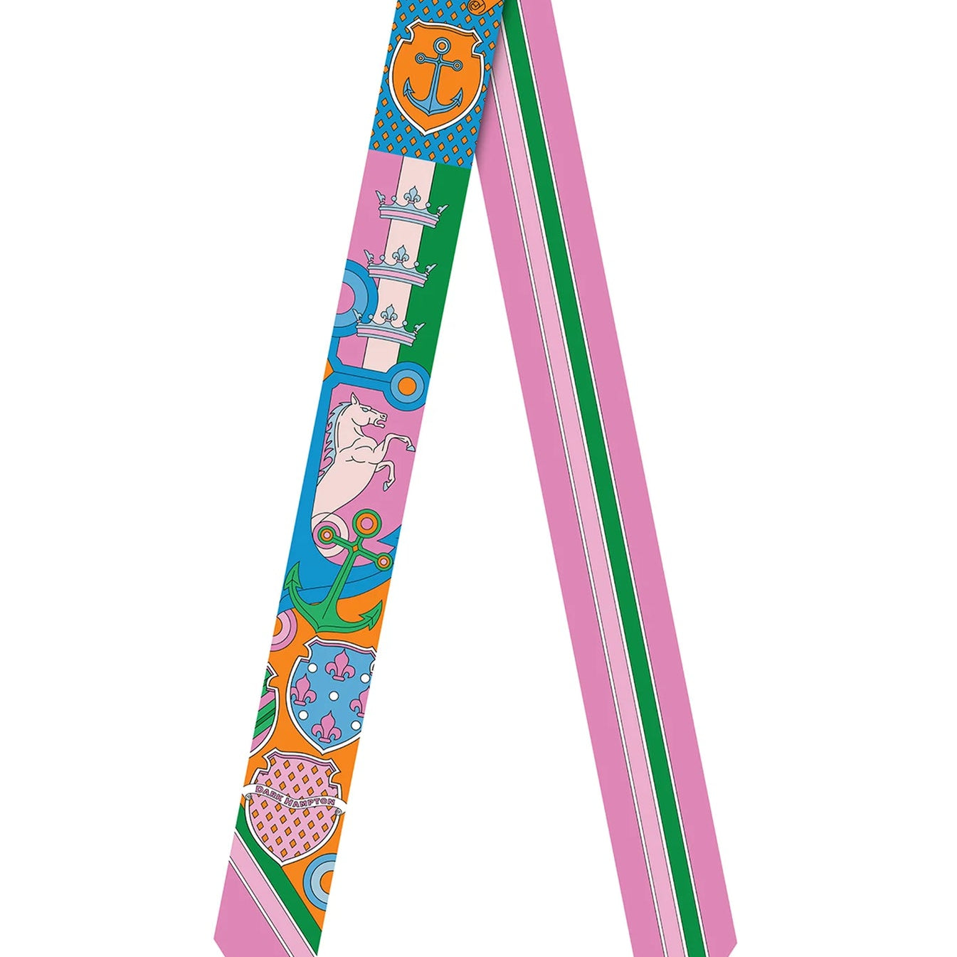 The Button Silk Twilly by Dark Hampton