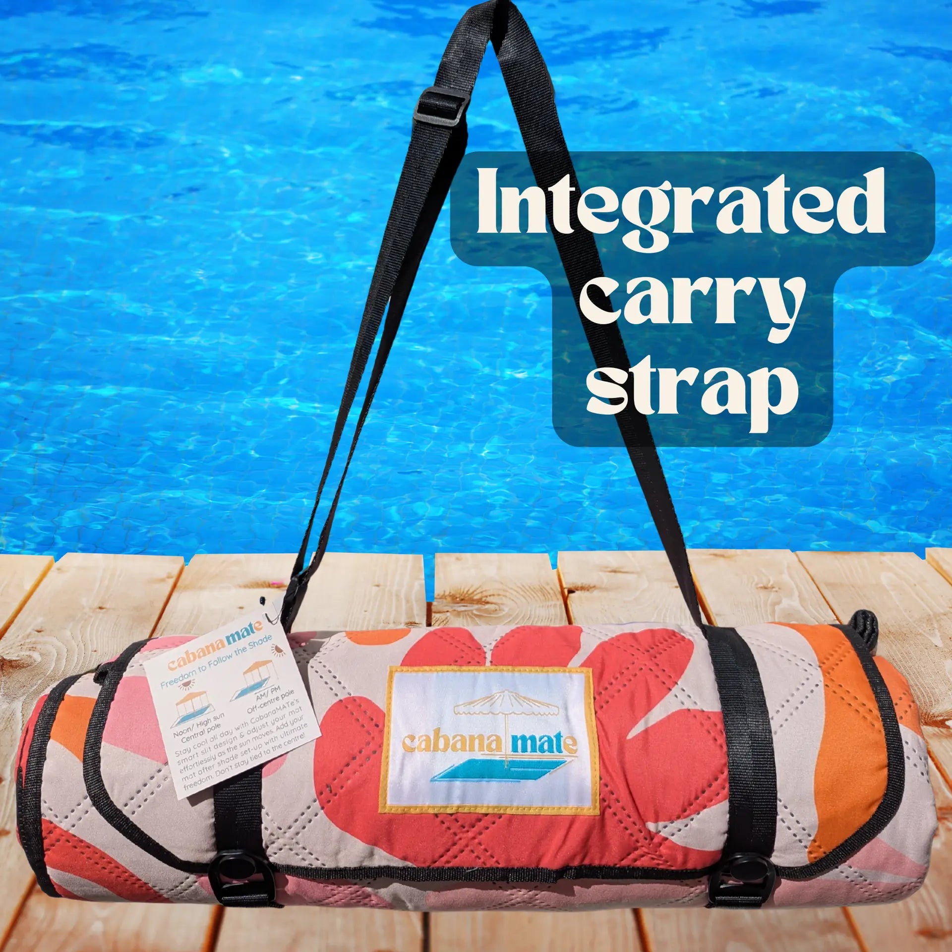 Cabanamate Coral Bloom Cabana Mat - best cabana mat with adjustable ziper