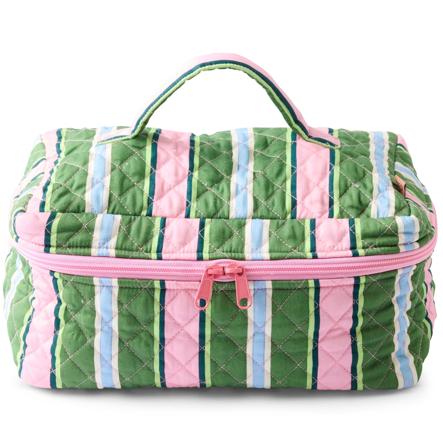 Cactus Stripe Quilted Cotton Toiletry Case by Kip & Co