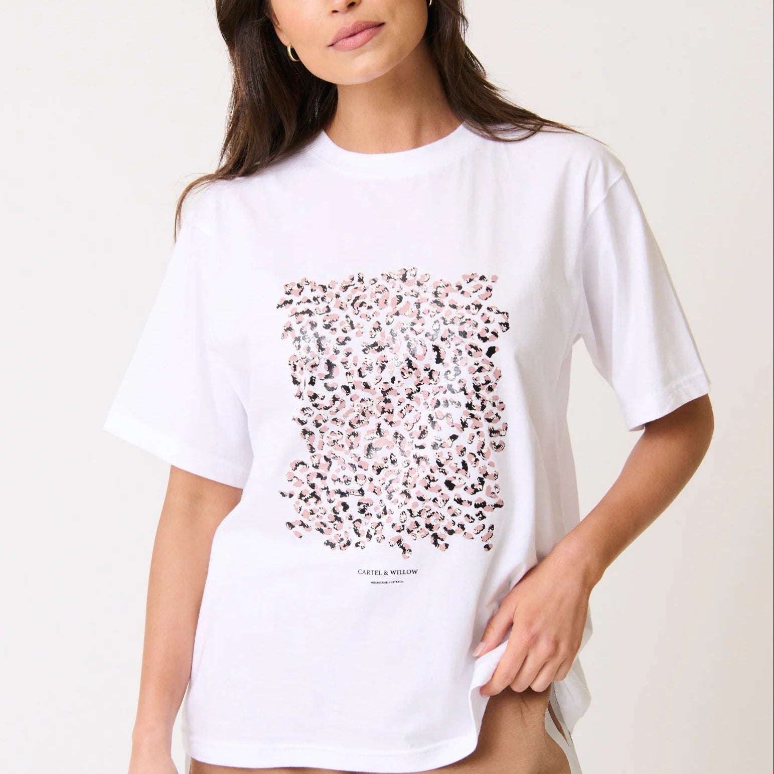 Sophie Tee in Neutral Leopard