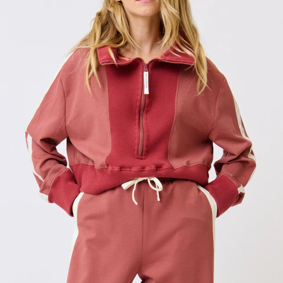 C&W half zip sweater