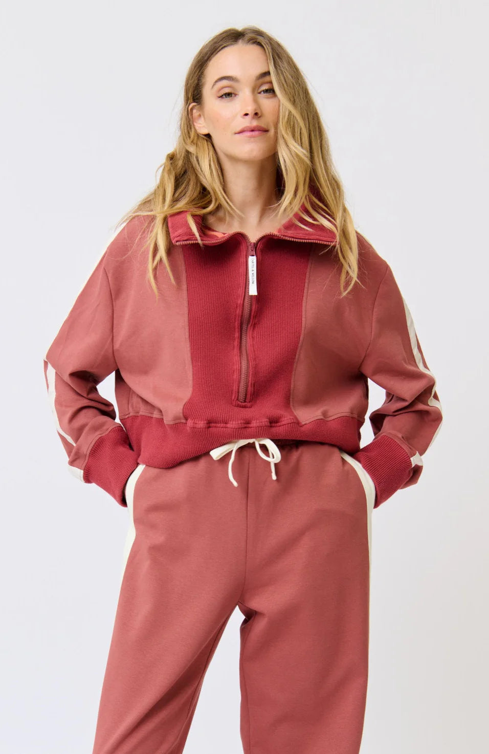 C&W half zip sweater