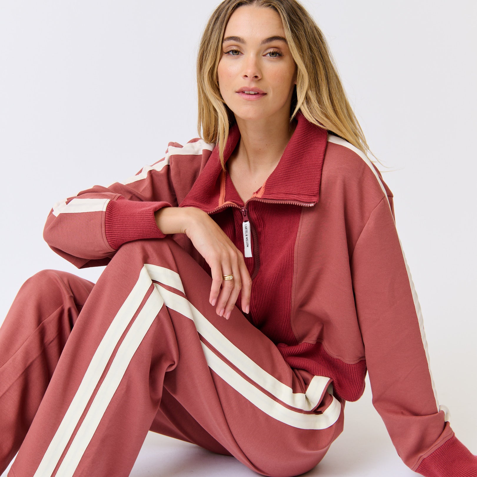 Annie sweater in dusty pink from C&W