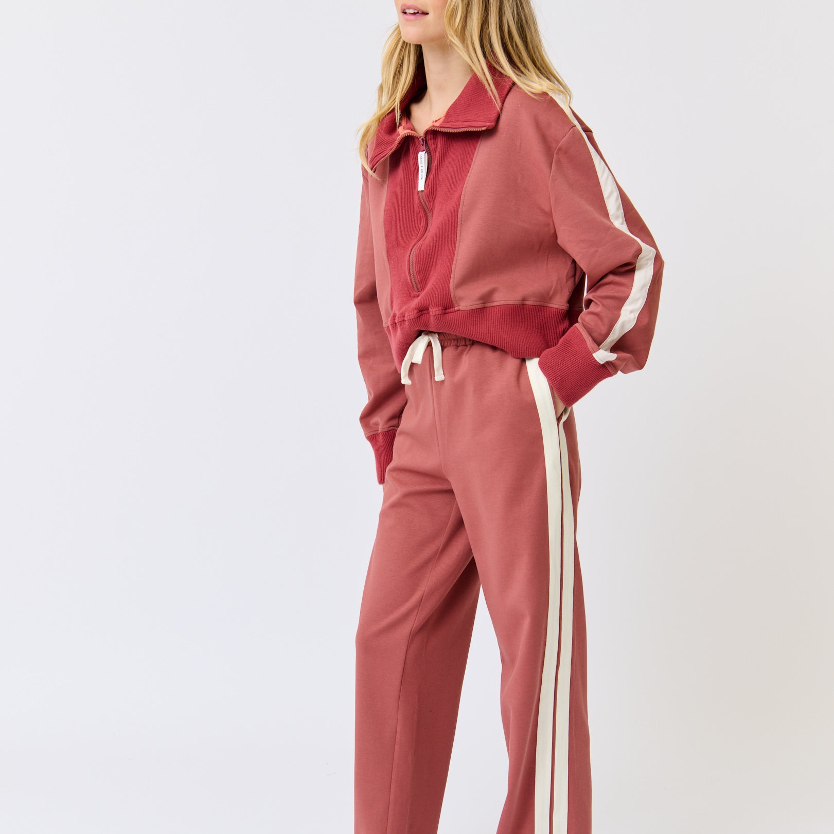 C&W adeline pant in dusty rose