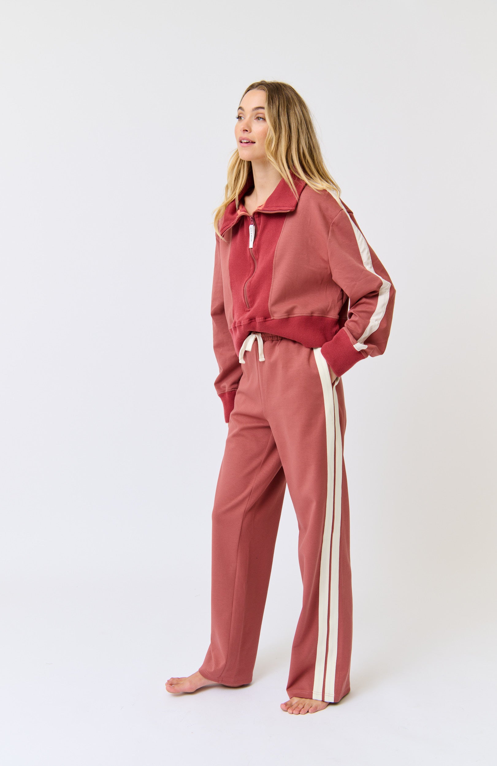 C&W adeline pant in dusty rose