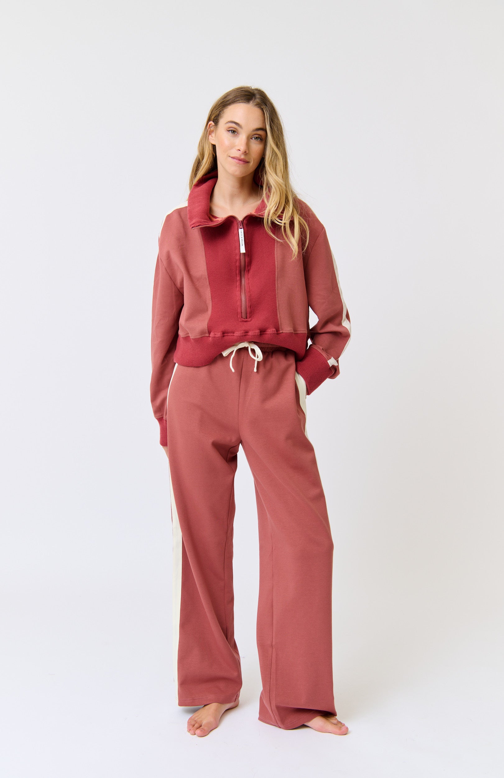 Adeline pant in dusty rose