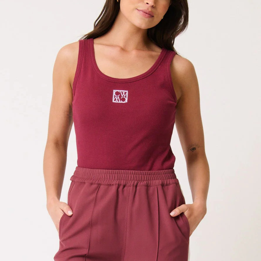 Tarrah Tank in Plum by Cartel and Willow