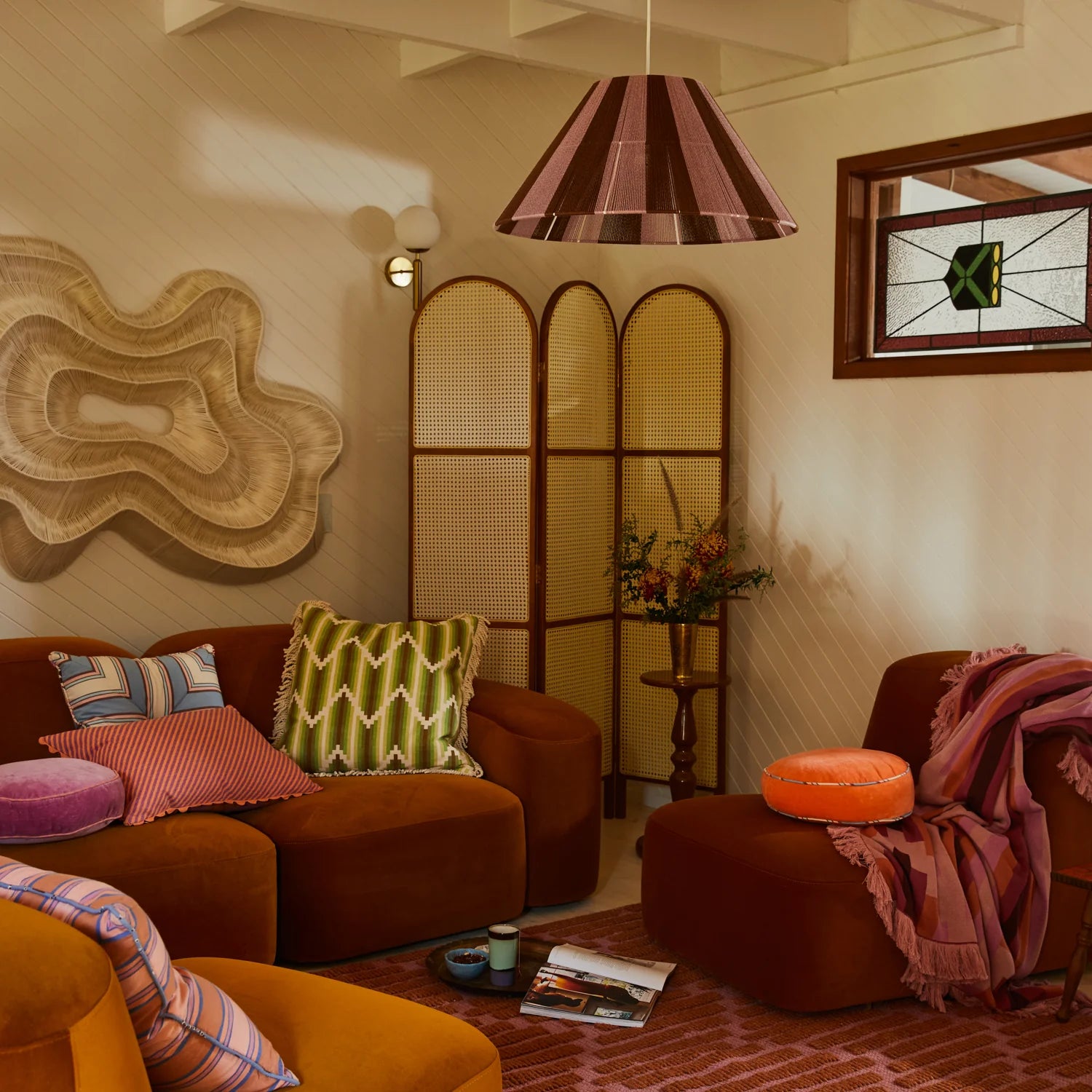 sage and Clare cushions from their luna collection