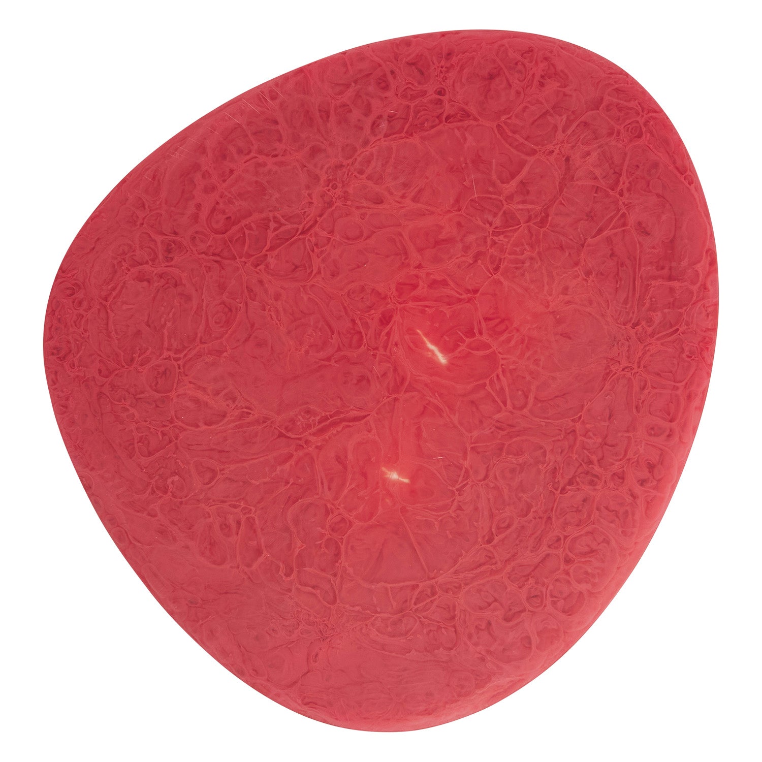 resin cheese board in raspberry red