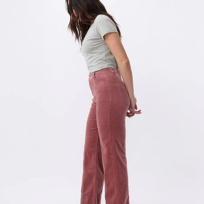 Charlie cord pant in pink