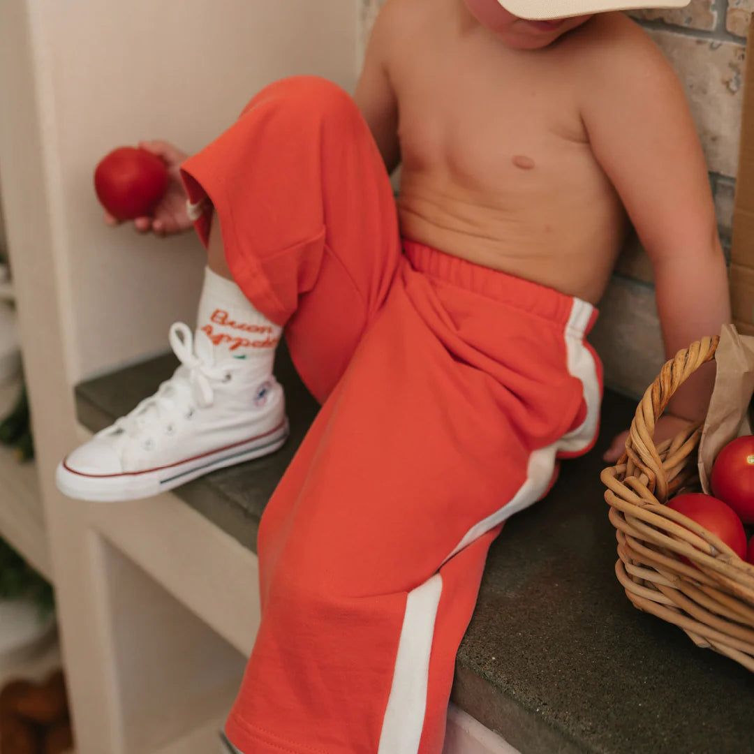 Ciao Tutti Relaxed Pants Napoli Red by Golden Children